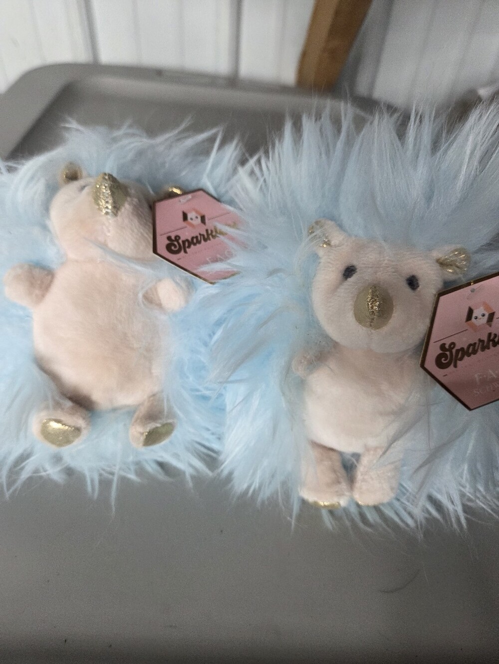2 NWT Sparklers FAO Schwarz Hedgehogs